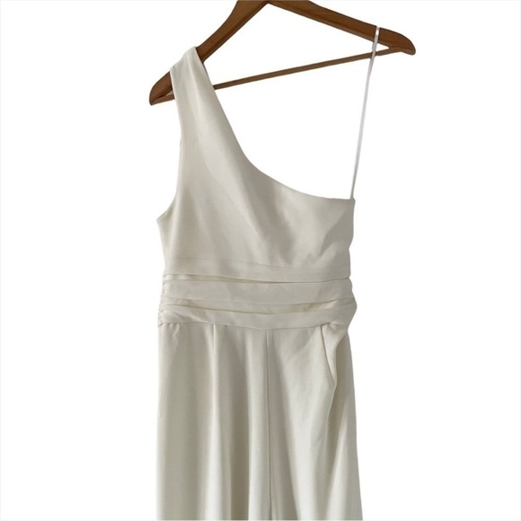 A.L.C. Athena Cropped One-Shoulder Jumpsuit - Picture 7 of 11